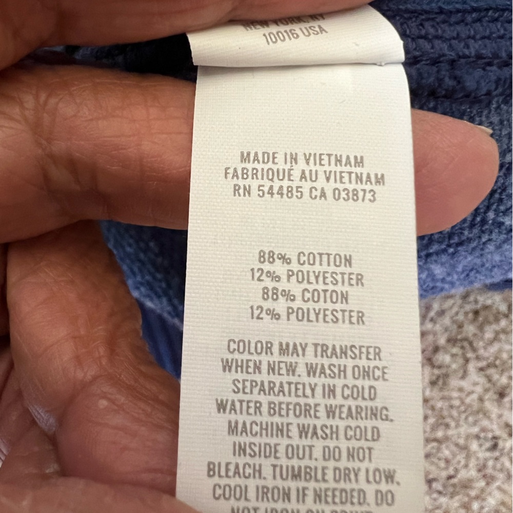 Aerie “Checked Out” Graphic Sweatshirt Oversized Boyfriend Blue Cozy Crewneck L - Picture 5 of 5